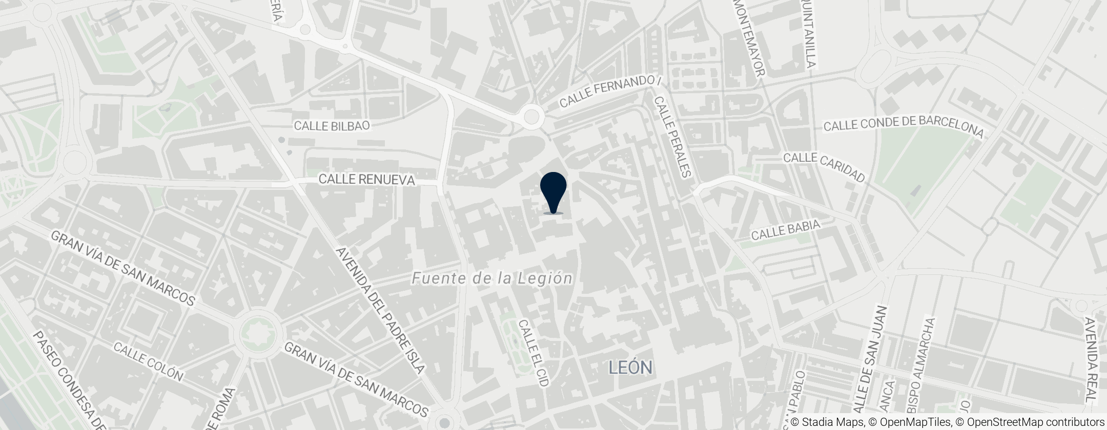 Map of Murallas de León