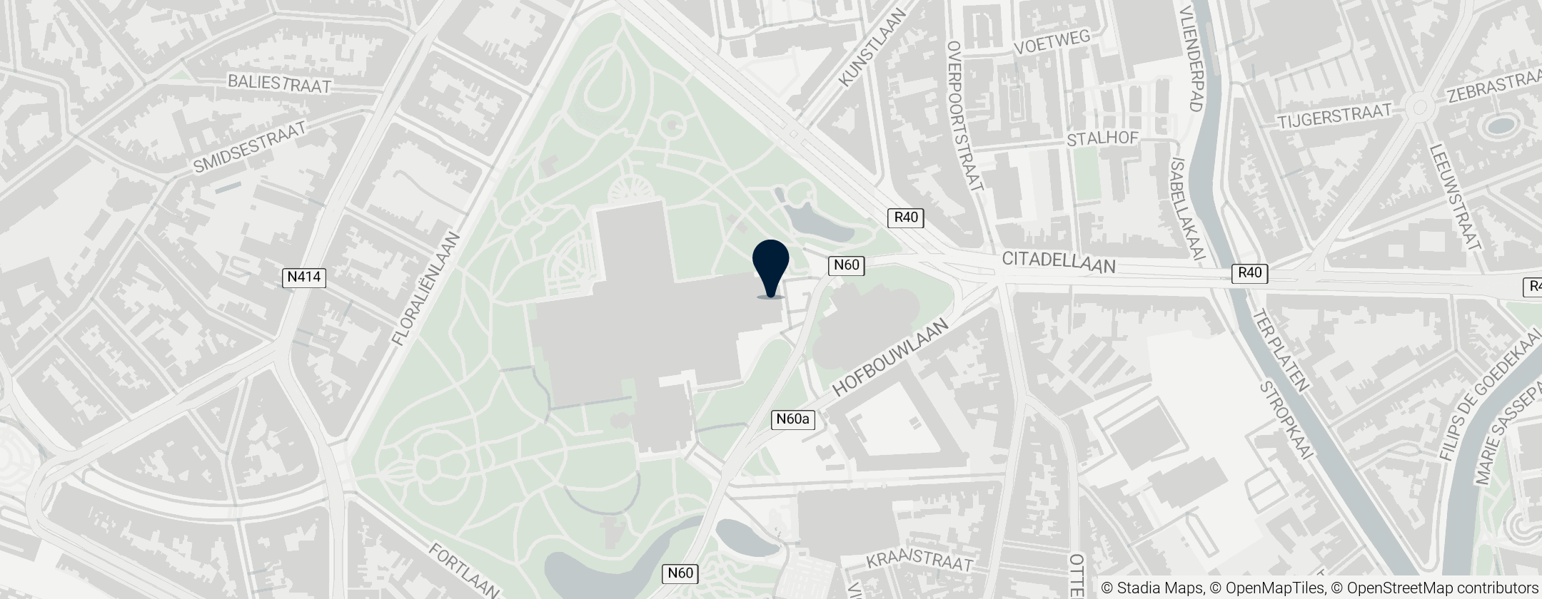 Map of Stedelijk Museum voor Actuele Kunst