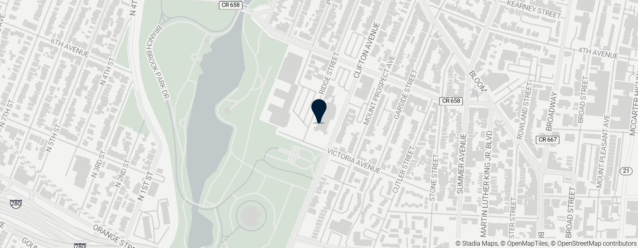 Map of Cathedral Basilica of the Sacred Heart