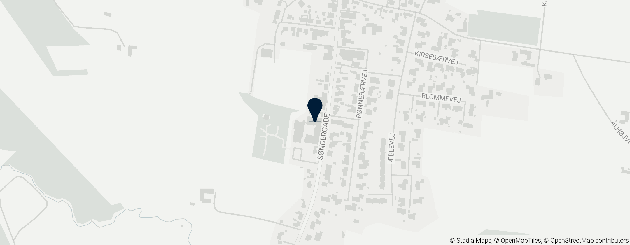 Map of Frøstrup Minilandsby