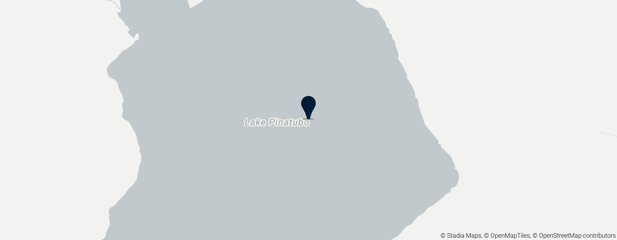 Map of Pinatubo Yanardağı