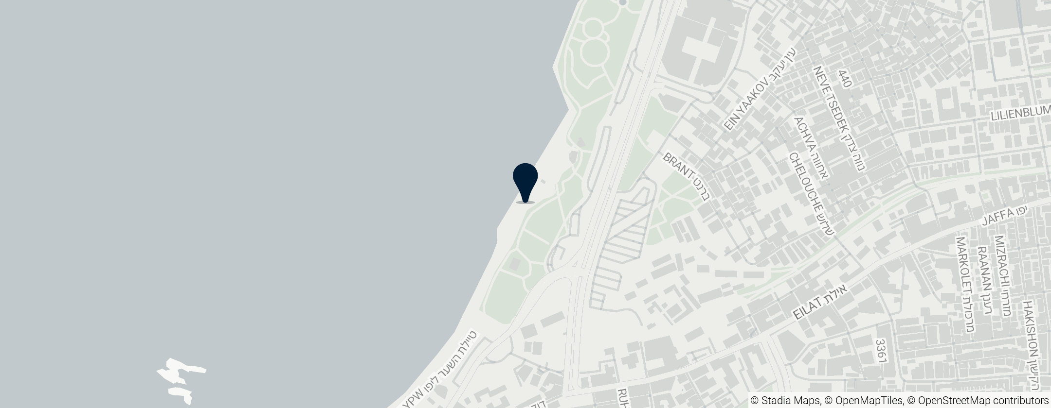 Map of Charles Clore Beach