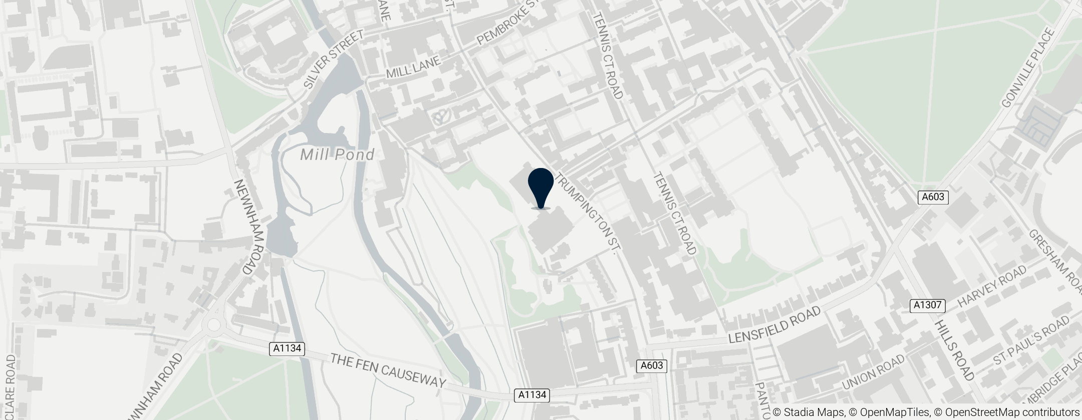 Map of 피츠윌리엄 박물관