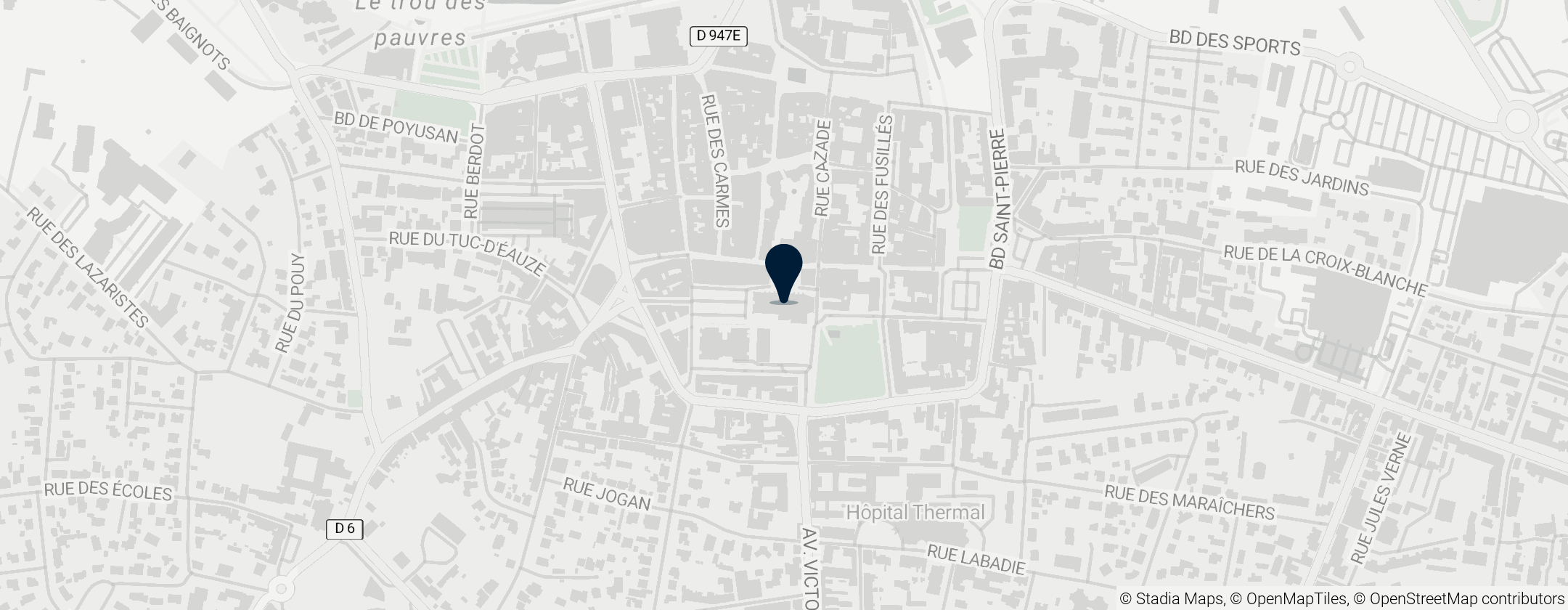 Map of Dax Cathedral