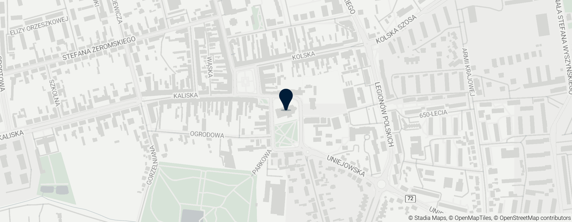 Map of Kościół Najświętszego Serca Pana Jezusa w Turku