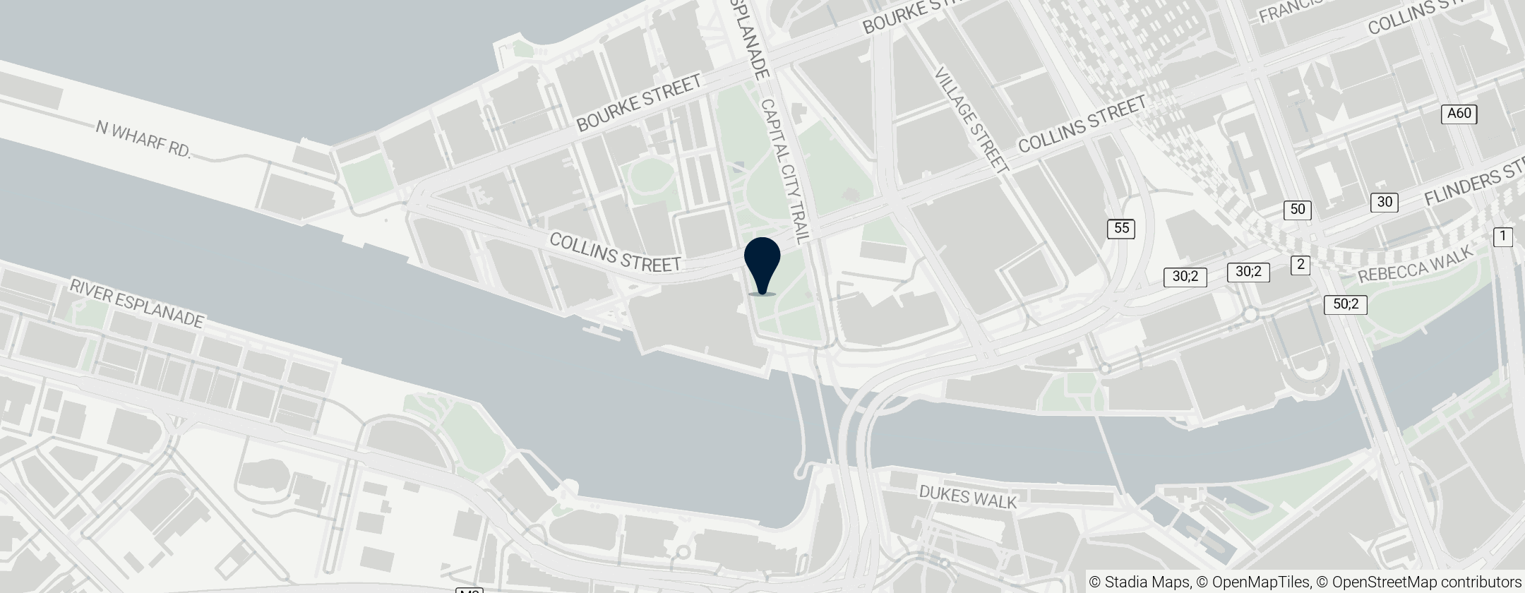 Map of Docklands