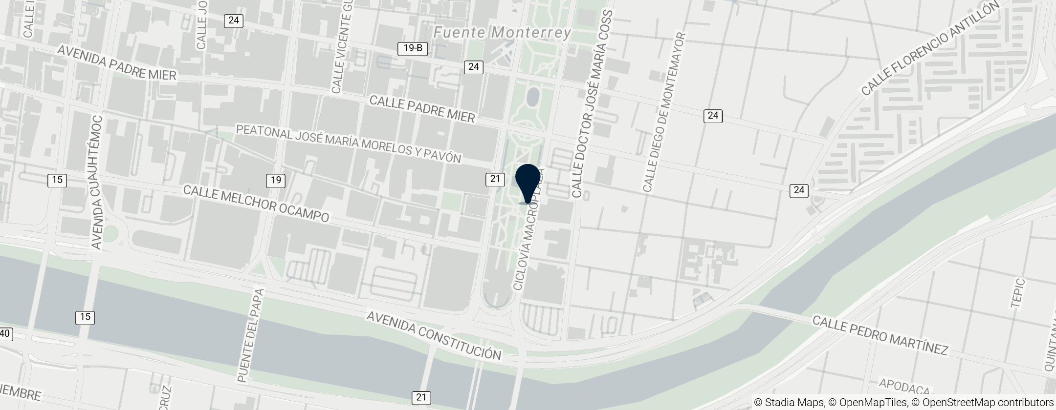 Map of Faro del Comercio