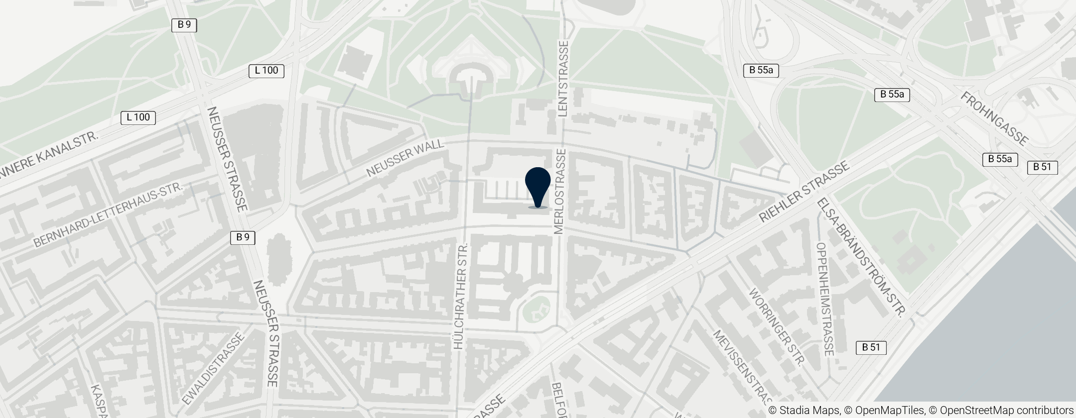 Map of Landesarbeitsgericht Köln