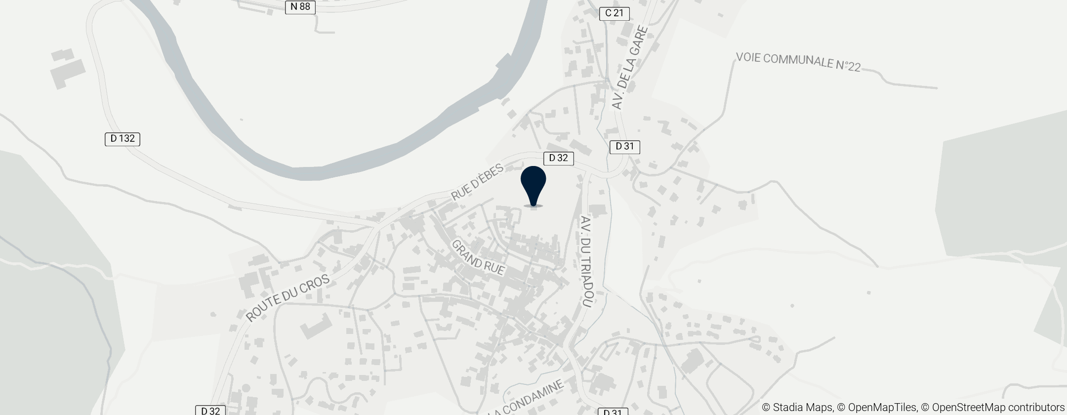 Map of Château de Chanac