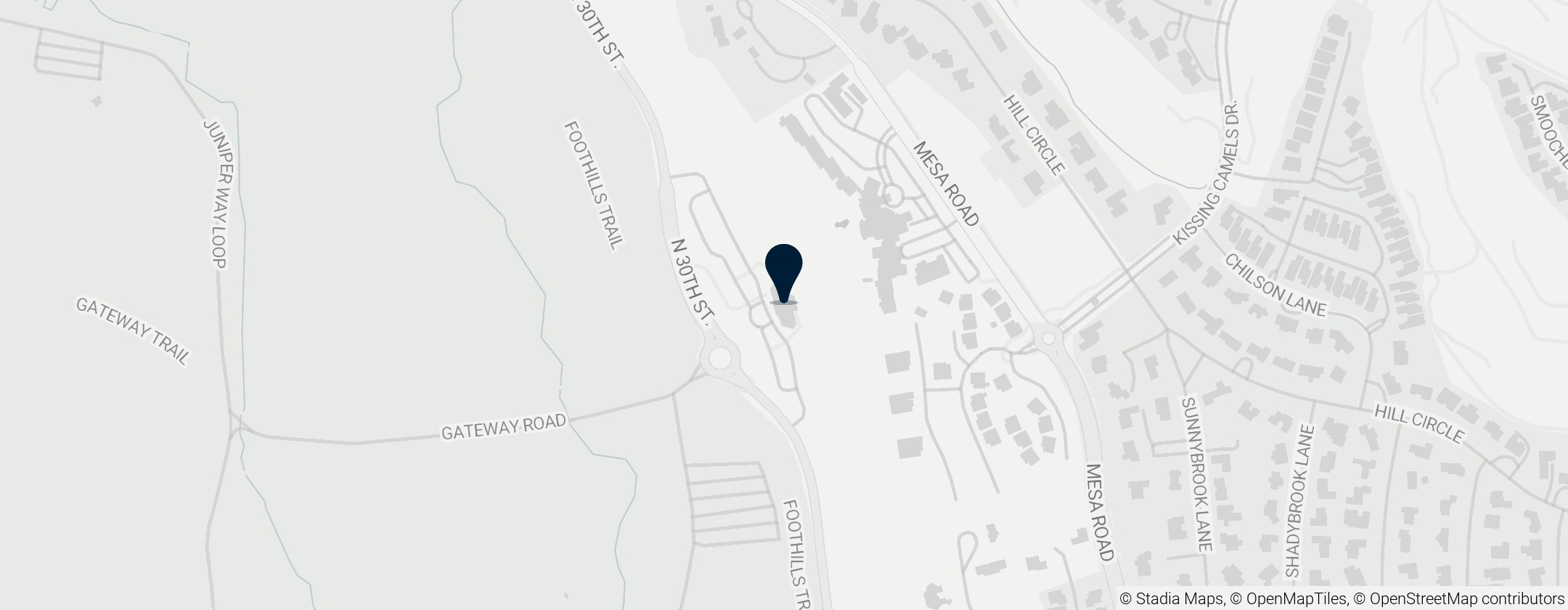 Map of Garden of the Gods Visitor & Nature Center