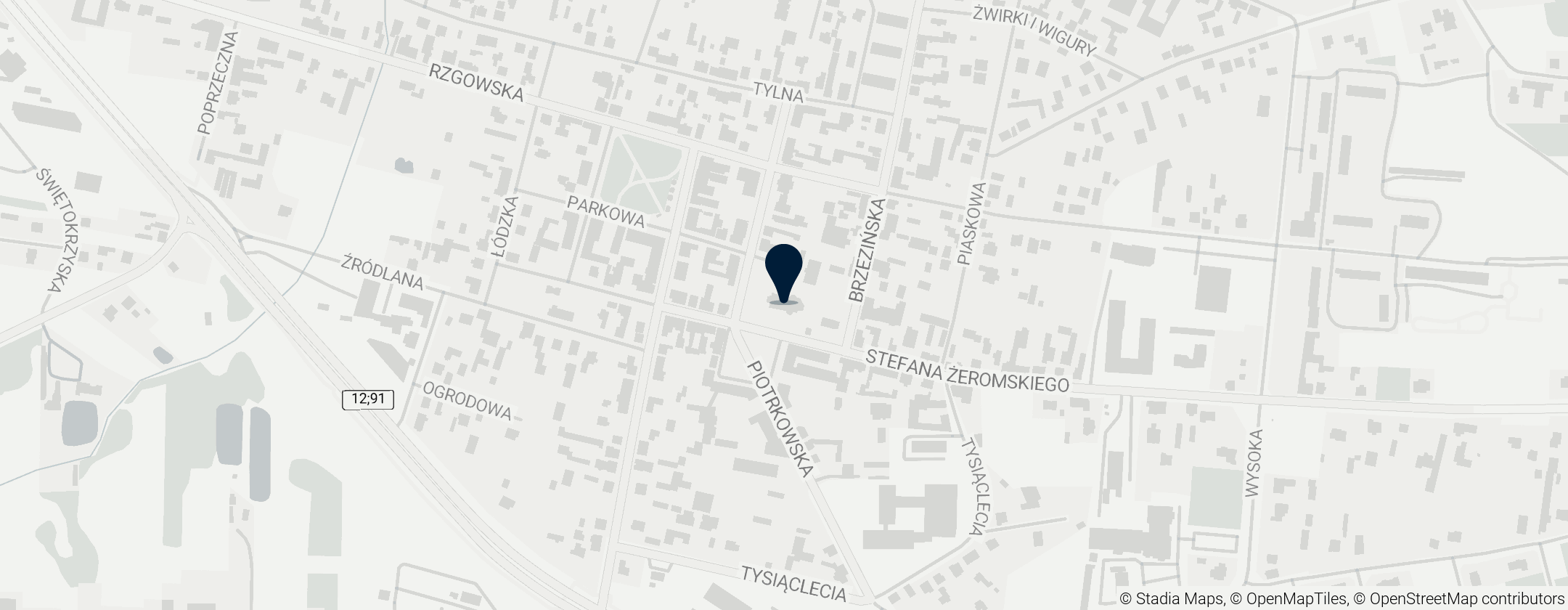 Map of Kościół św. Witalisa Męczennika w Tuszynie