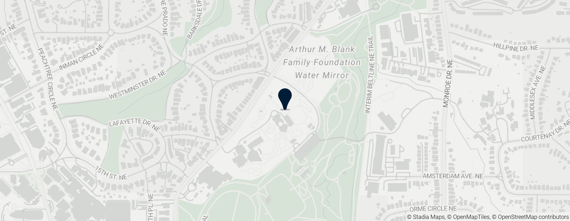 Map of Atlanta Botanical Garden