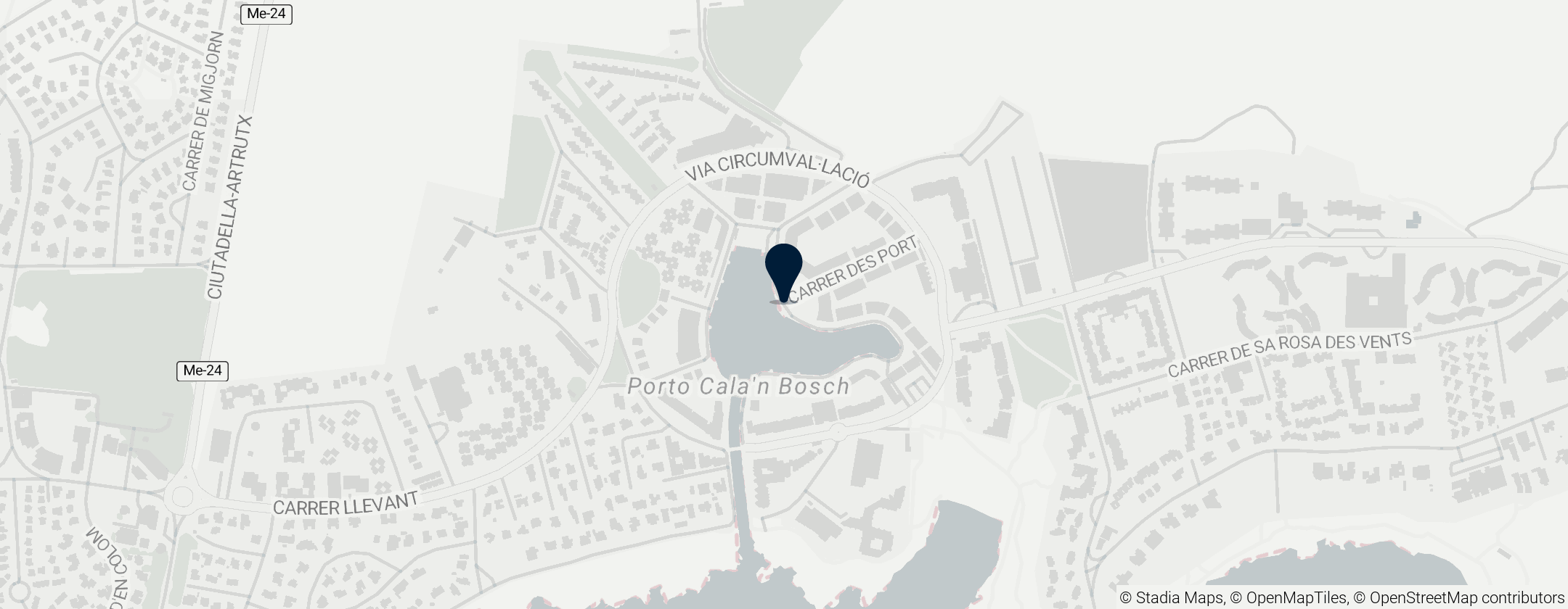 Map of Cala'n Bosh Harbour