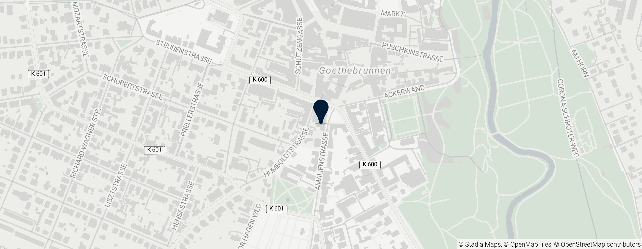Map of Bauhaus University Weimar