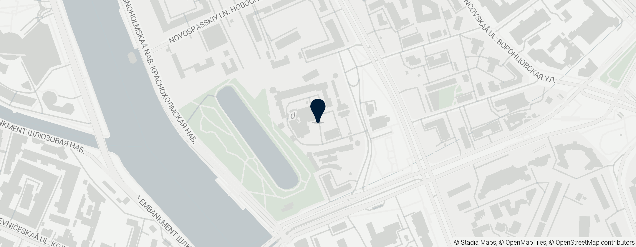 Map of Novospassky Monastery