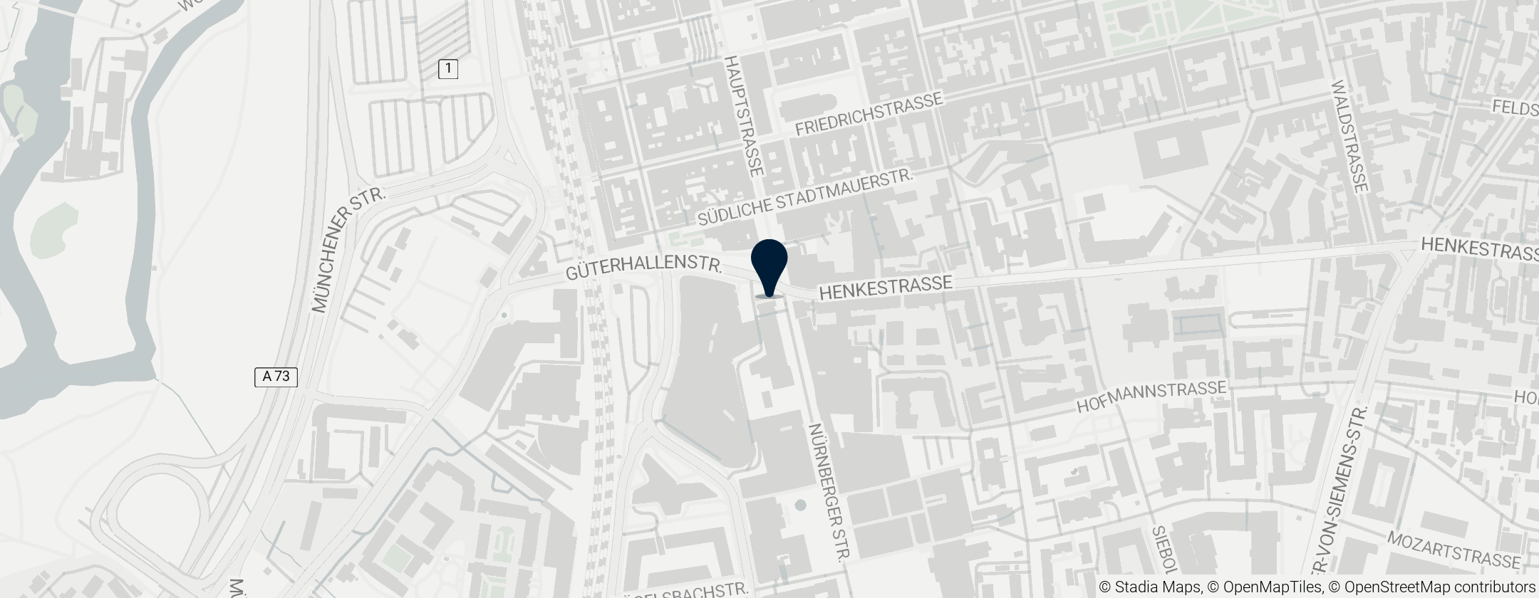 Map of Kunstmuseum Erlangen
