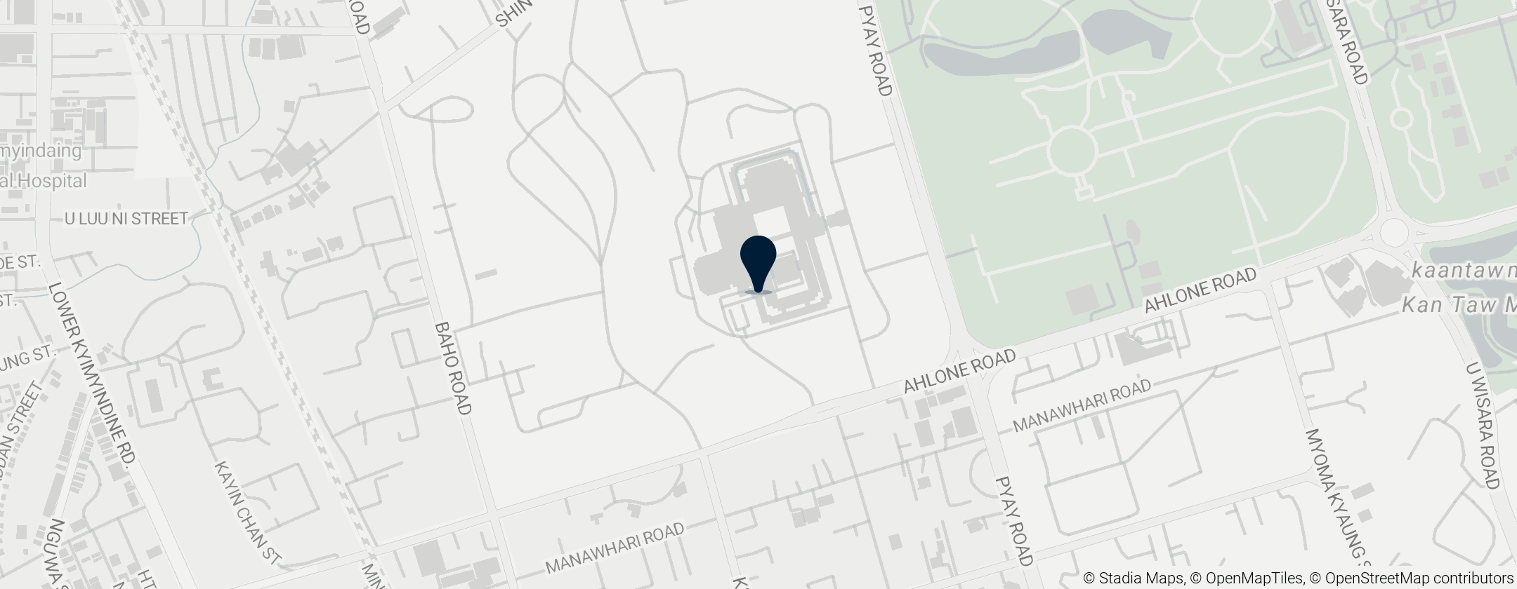 Map of Yangon Regional Parliament