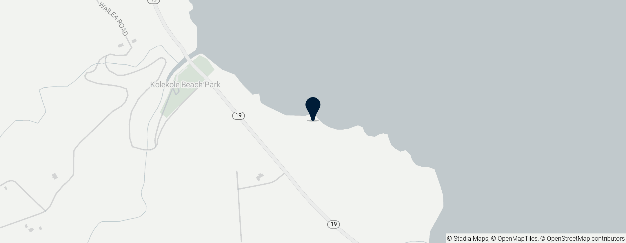 Map of Kolekole Beach Park