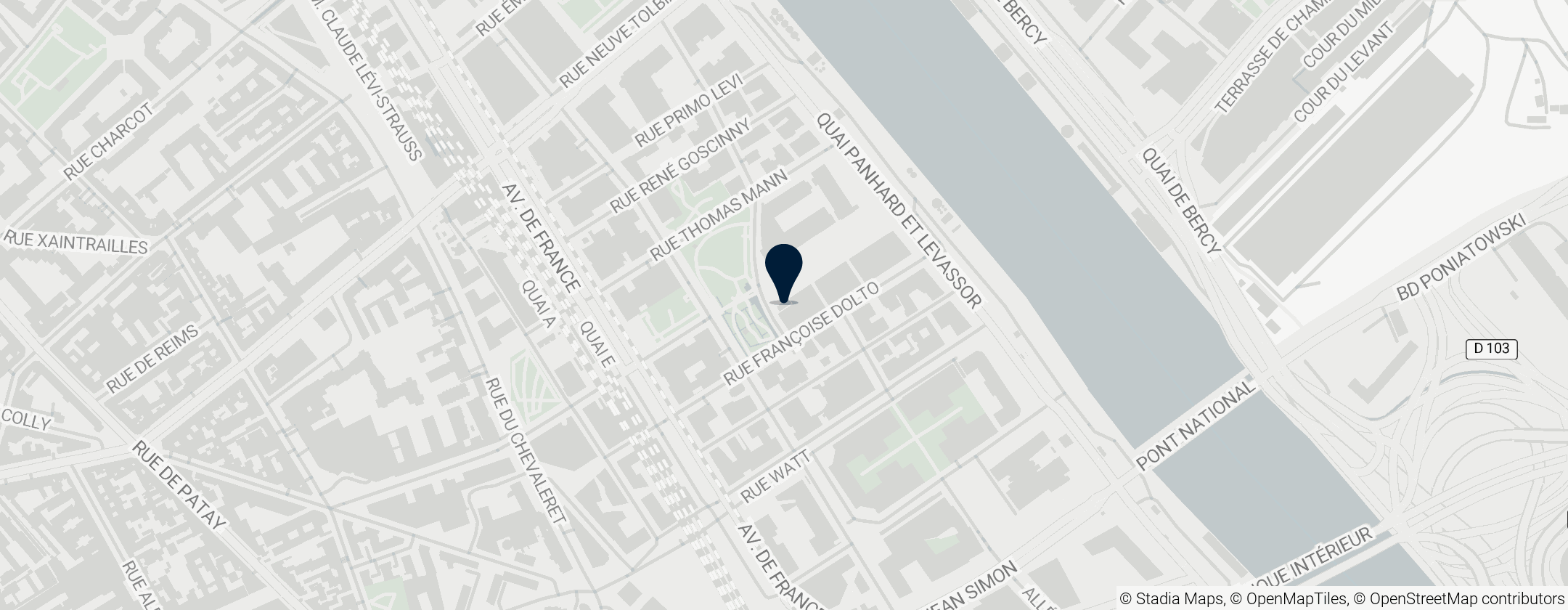 Map of Paris Cité University