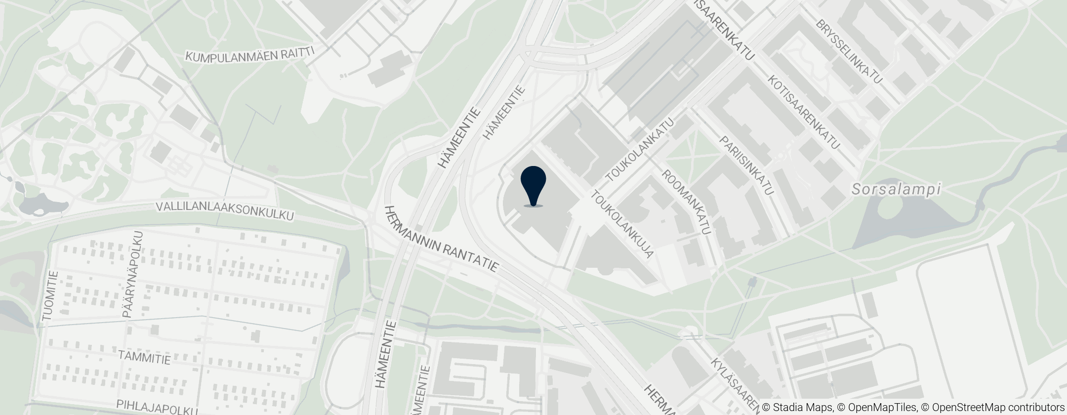 Map of Université des sciences appliquées Arcada