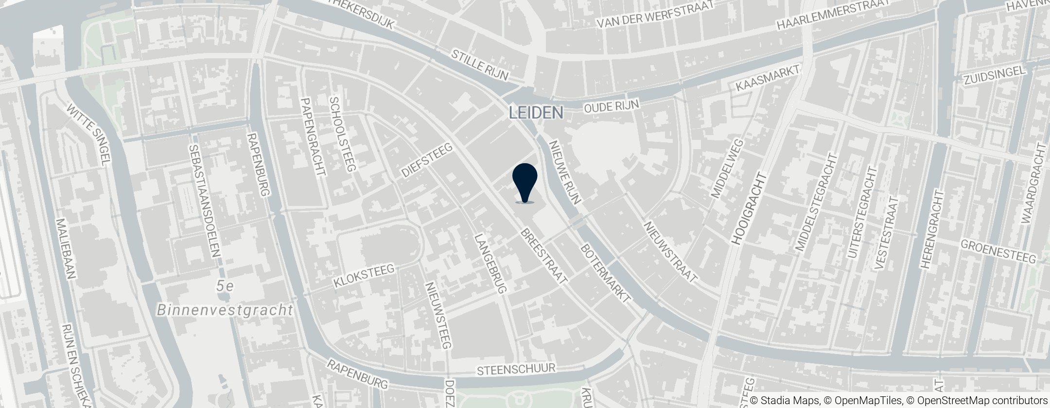 Map of Leiden City Hall