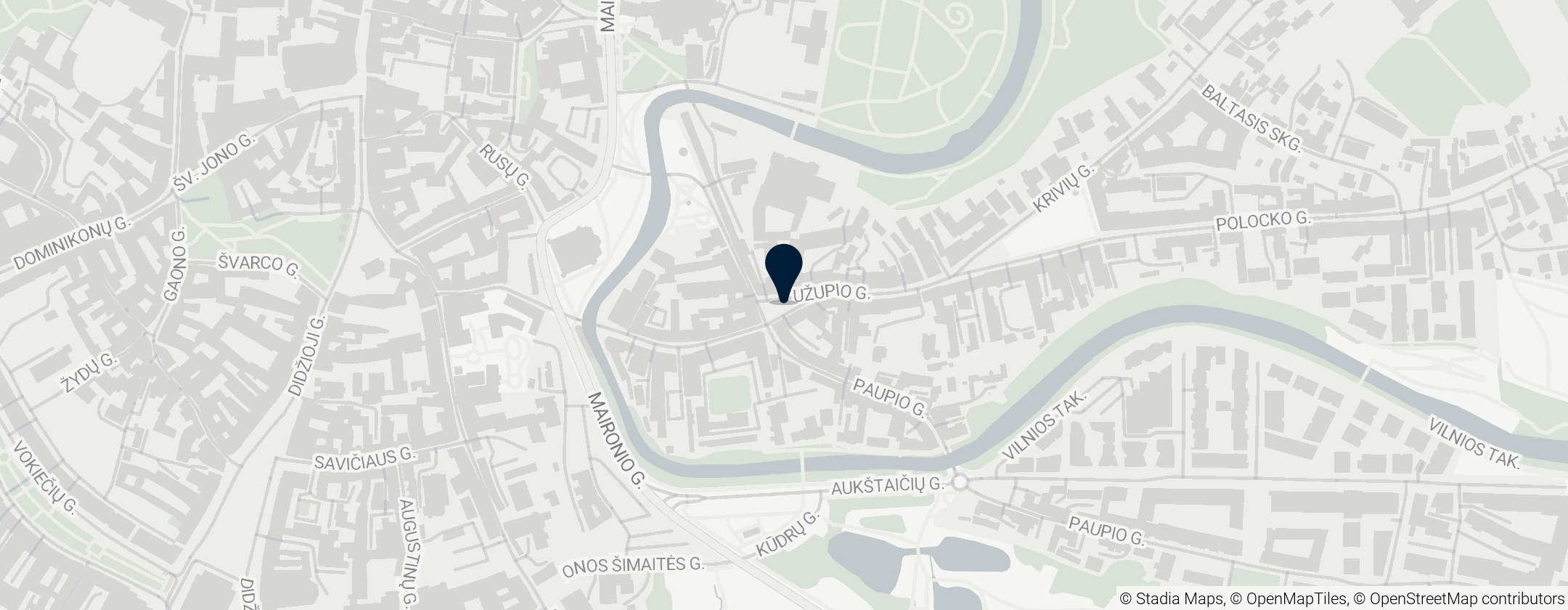 Map of Angel of Užupis