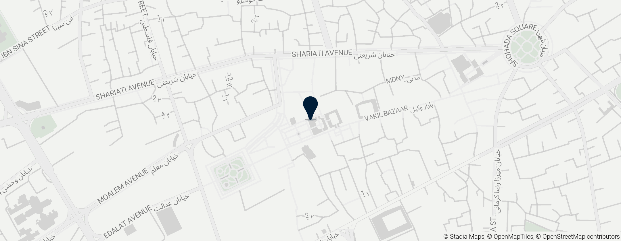 Map of Ganjali Khan Mosque