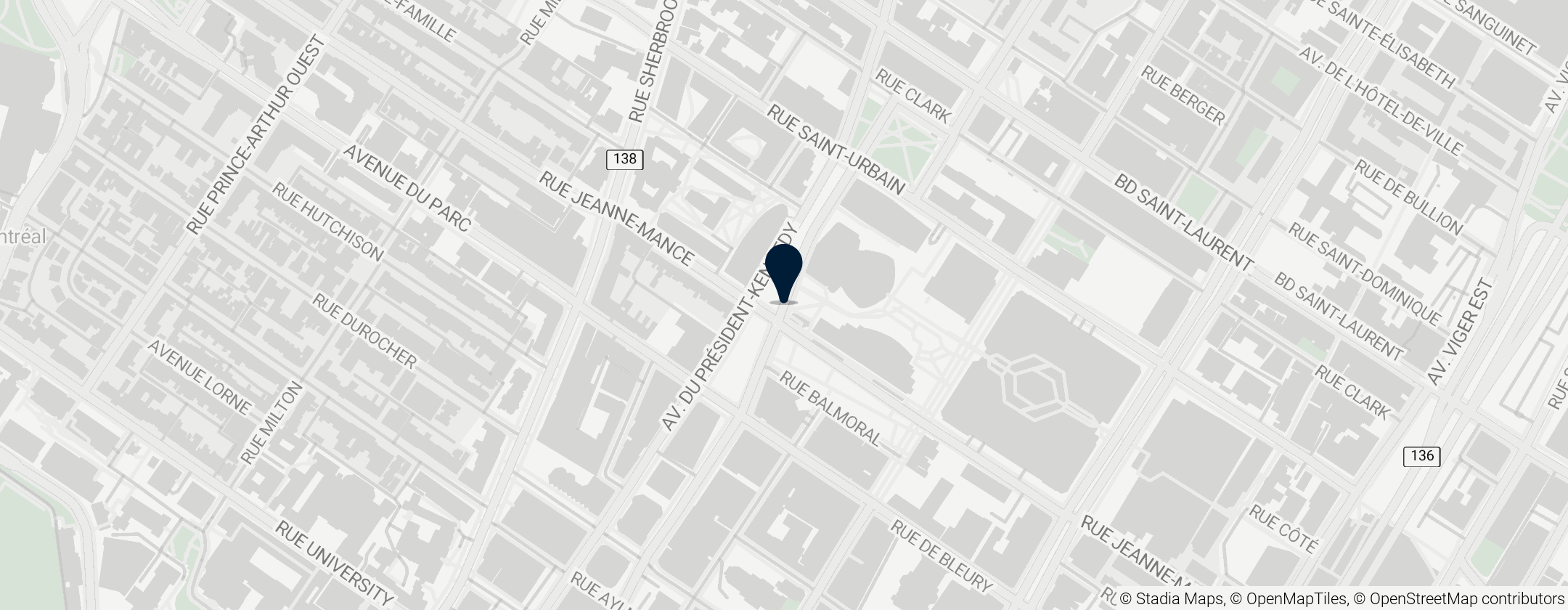 Map of Opera of Montreal