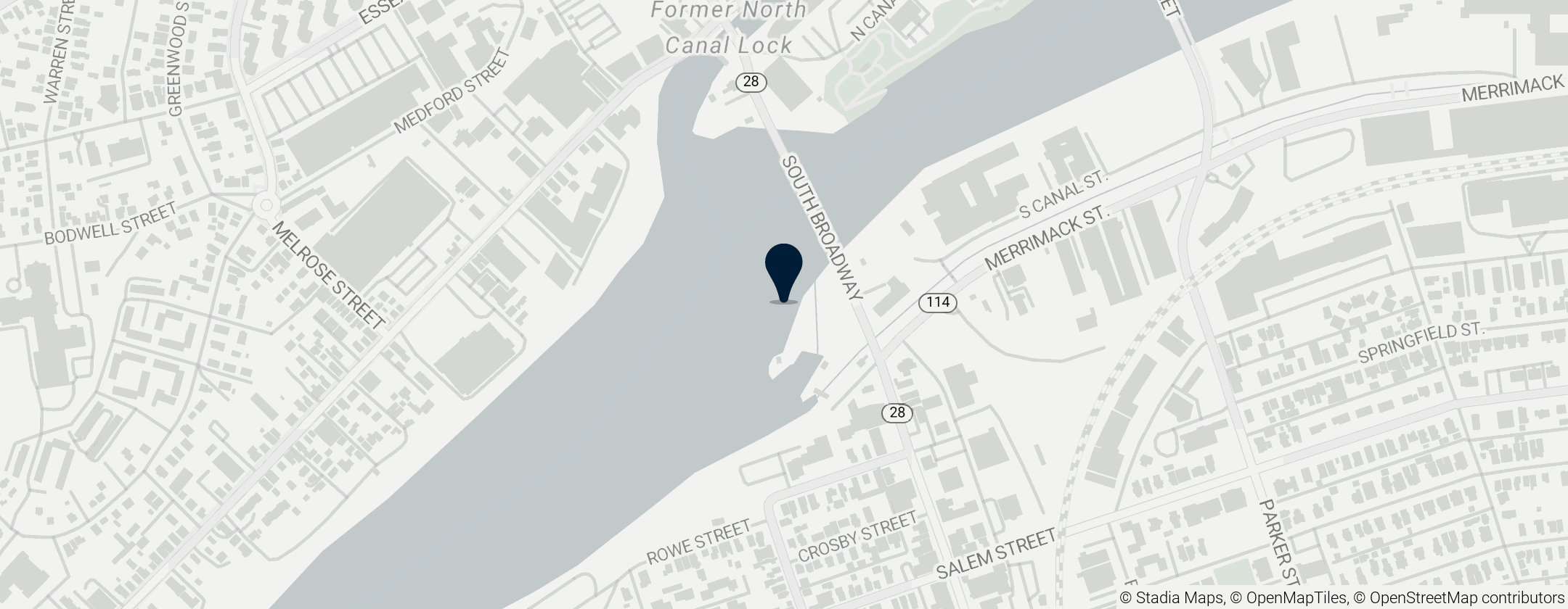 Map of Great Stone Dam Lawrence