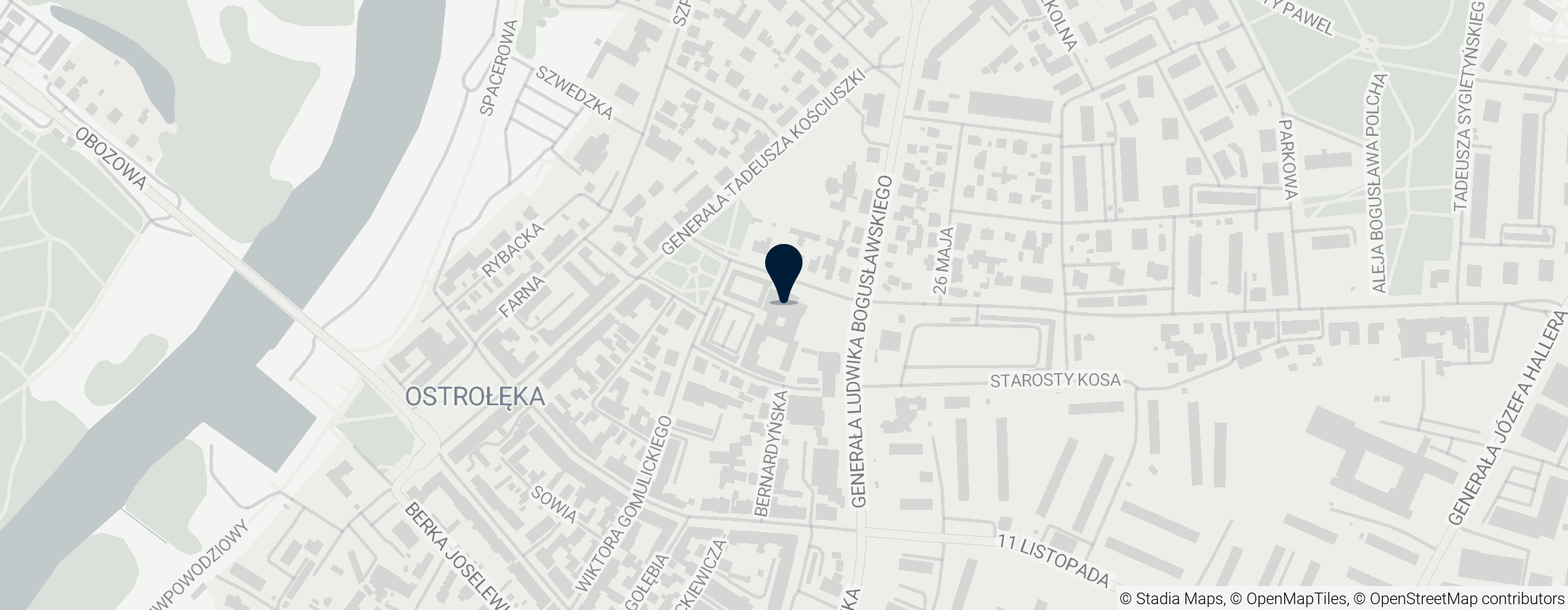 Map of Kościół św. Antoniego w Ostrołęce