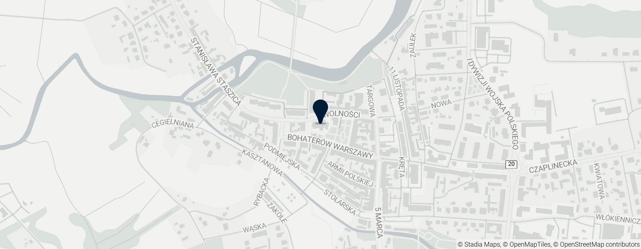 Map of Kościół Wniebowzięcia Najświętszej Maryi Panny w Złocieńcu