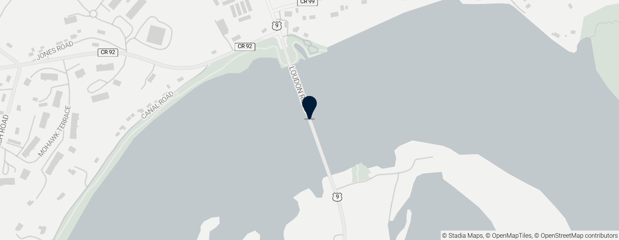 Map of Crescent Bridge