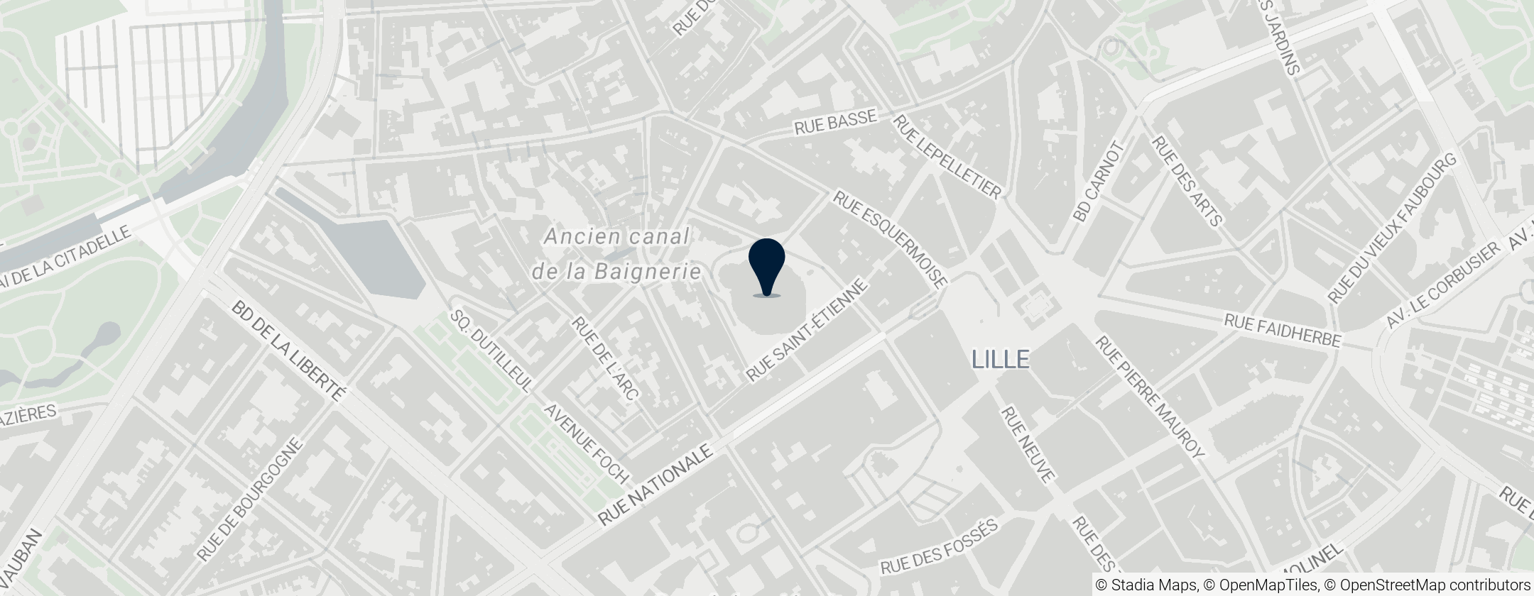 Map of National Orchestra of Lille