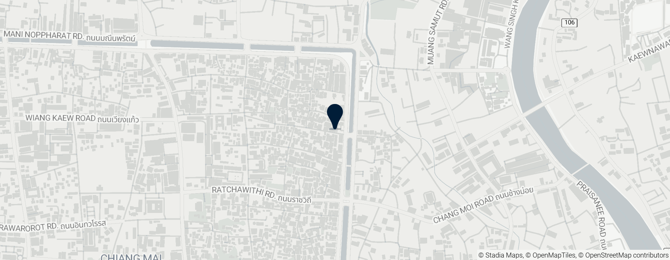 Map of Ginger & Kafe at The House Restaurant