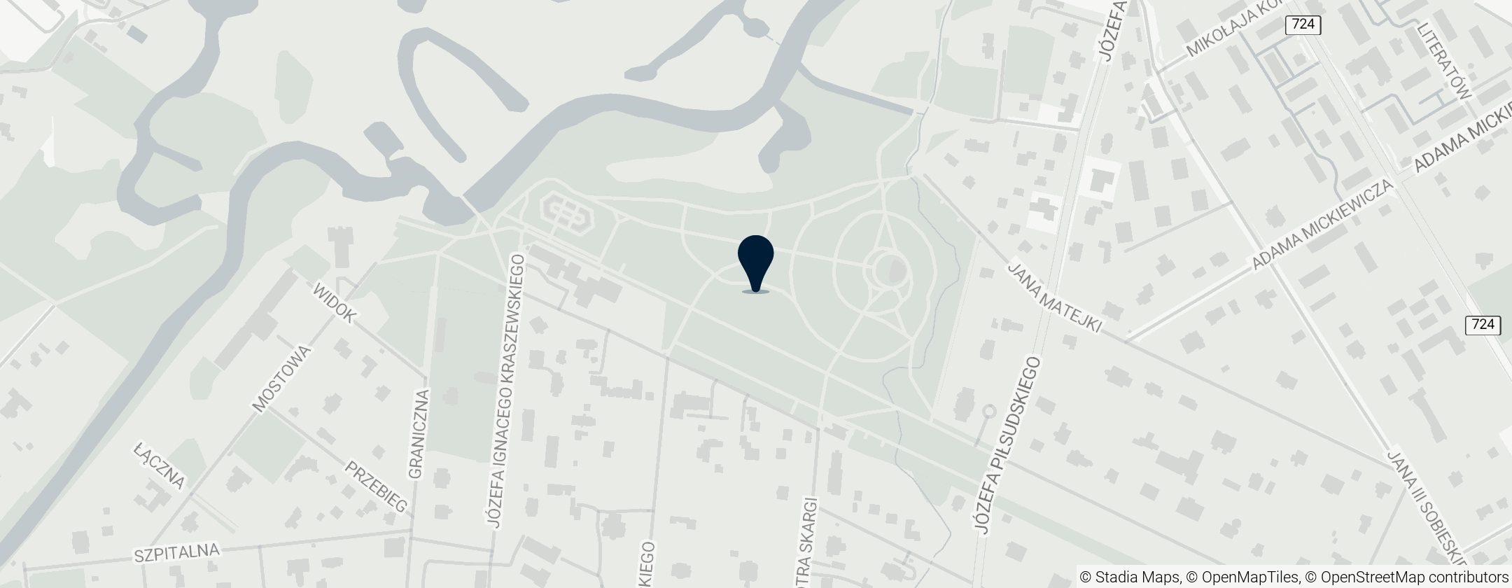 Map of Park Zdrojowy im. hrabiego Witolda Skórzewskiego