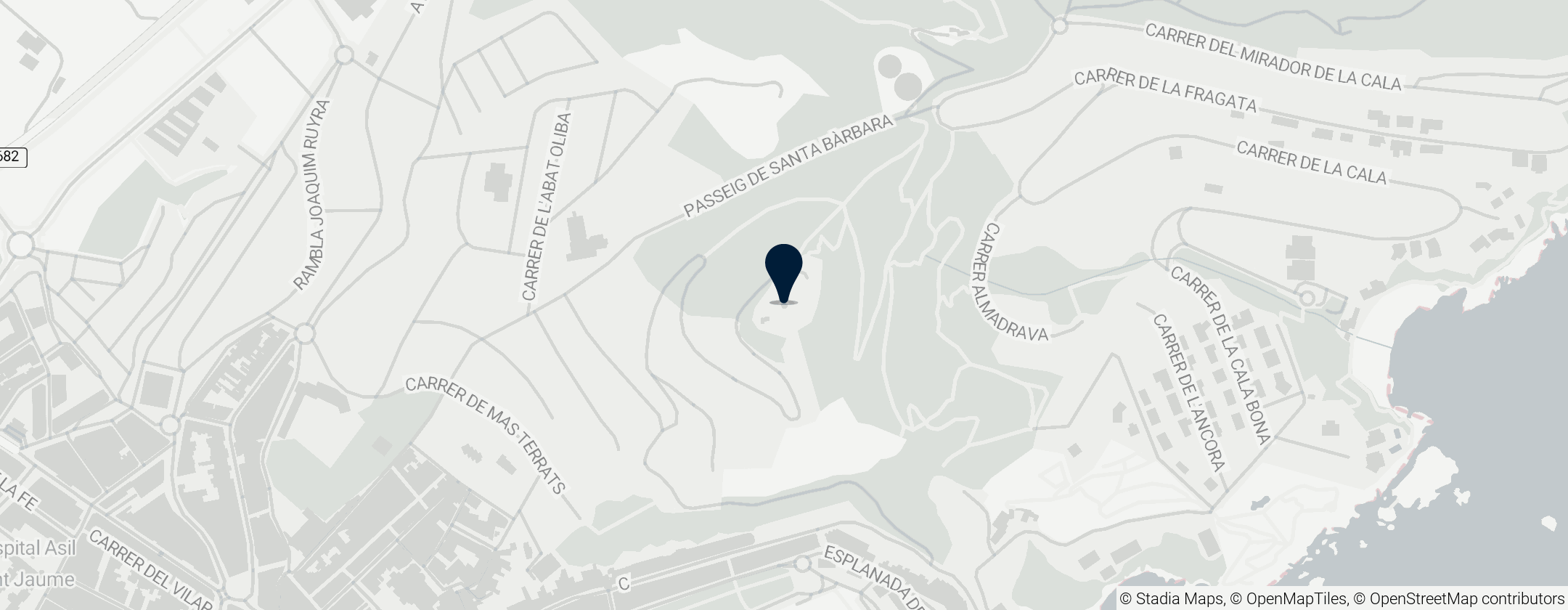 Map of Castell de Sant Joan