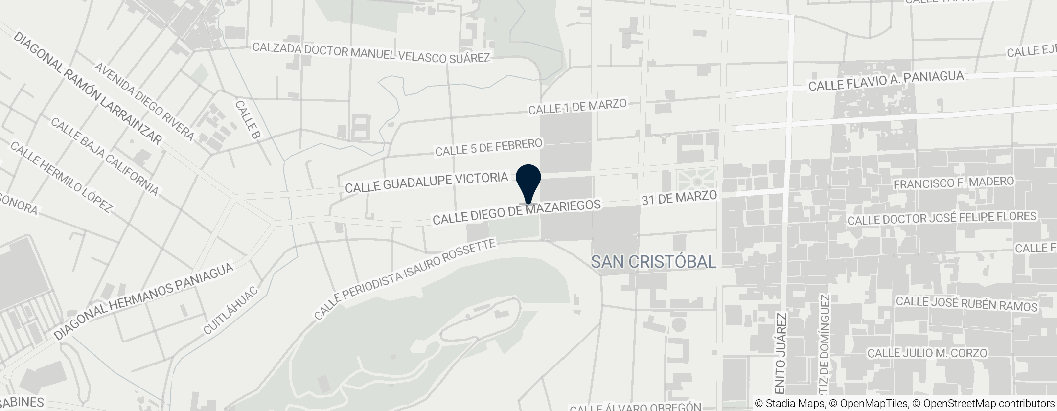 Map of Museum of Popular Cultures of Chiapas