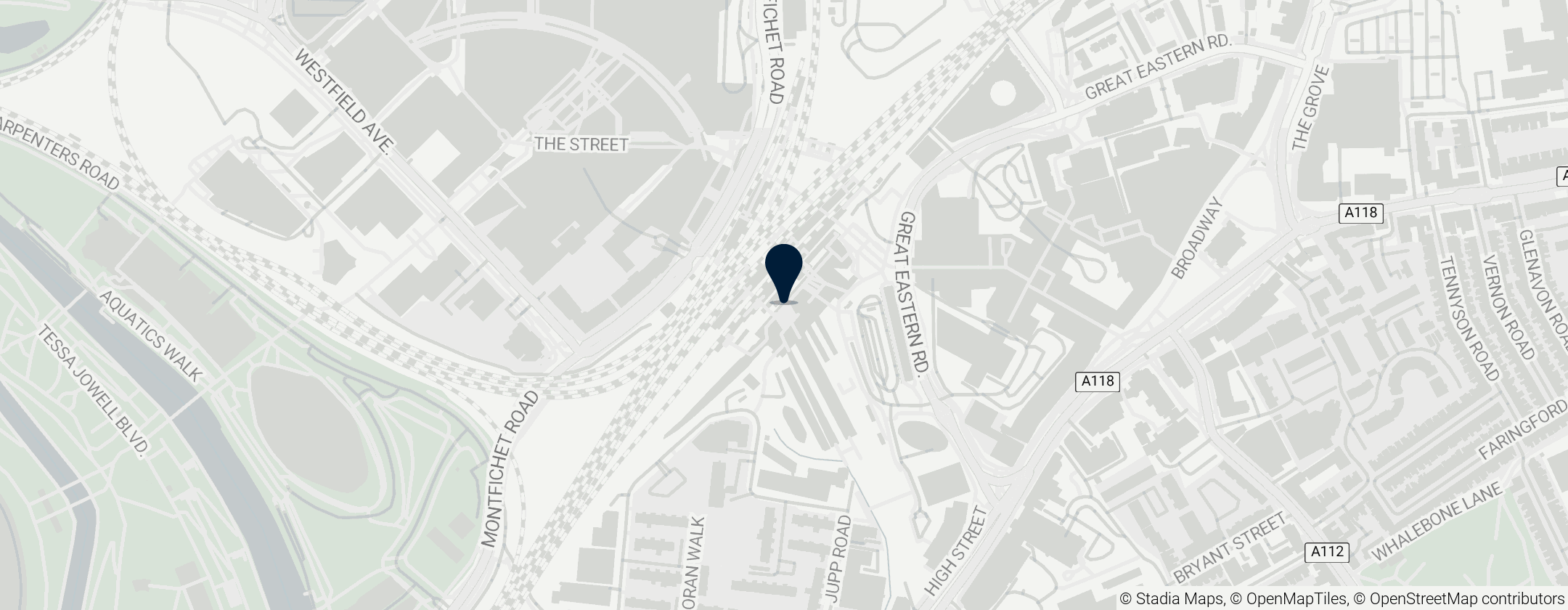 Map of Station Stratford