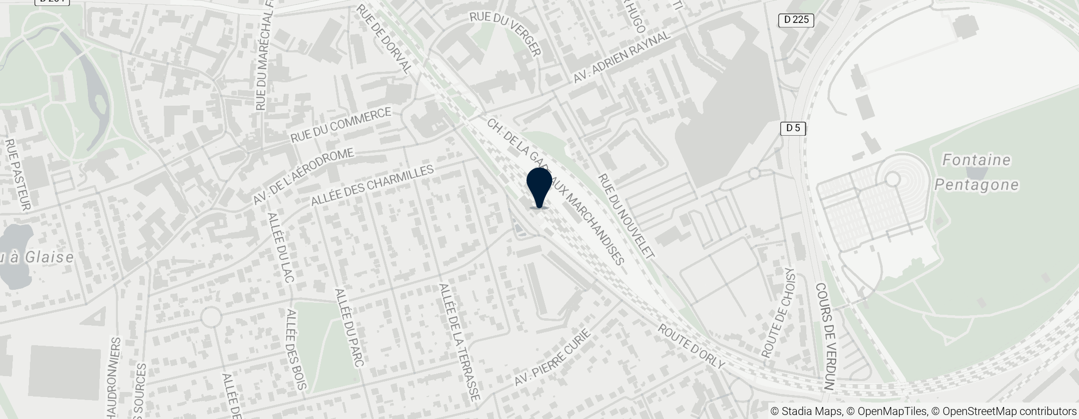 Map of Station Orly - Ville