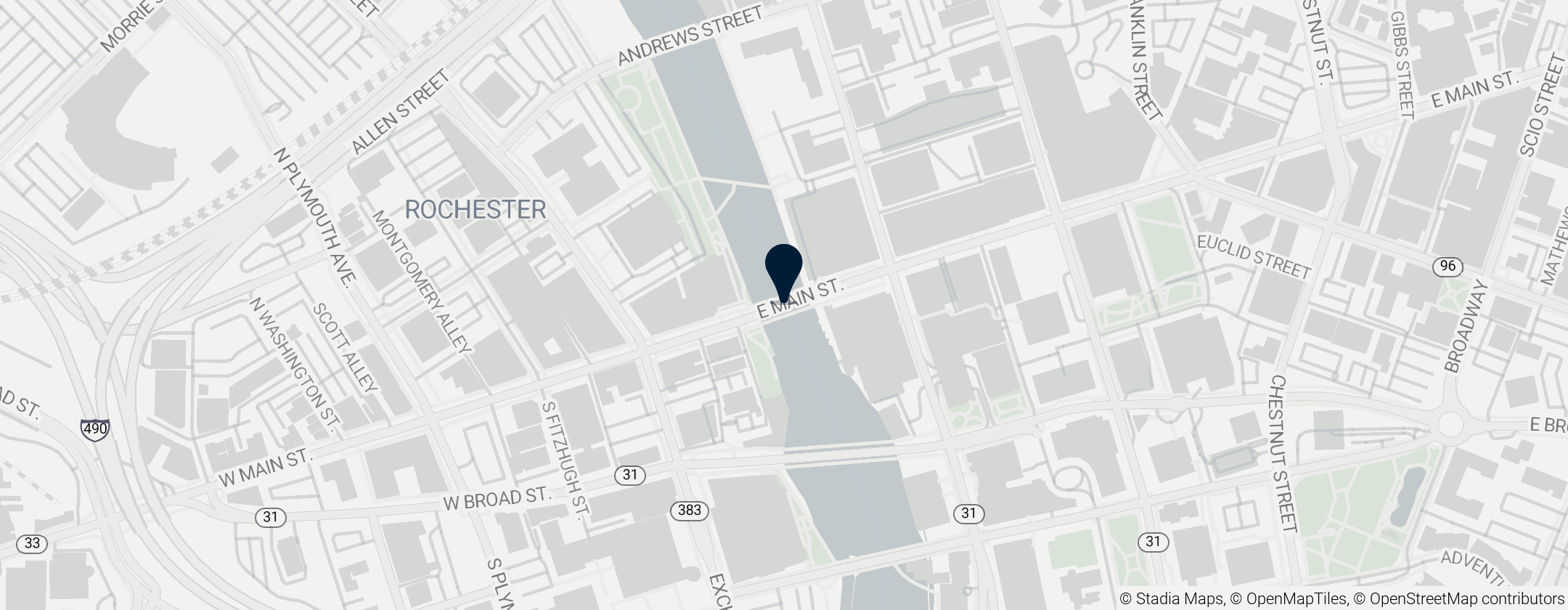 Map of Main Street Bridge