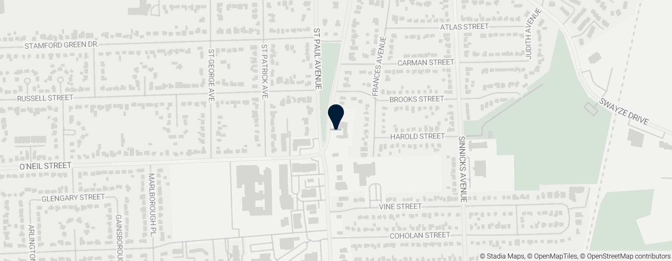 Map of St. John's Episcopal Church