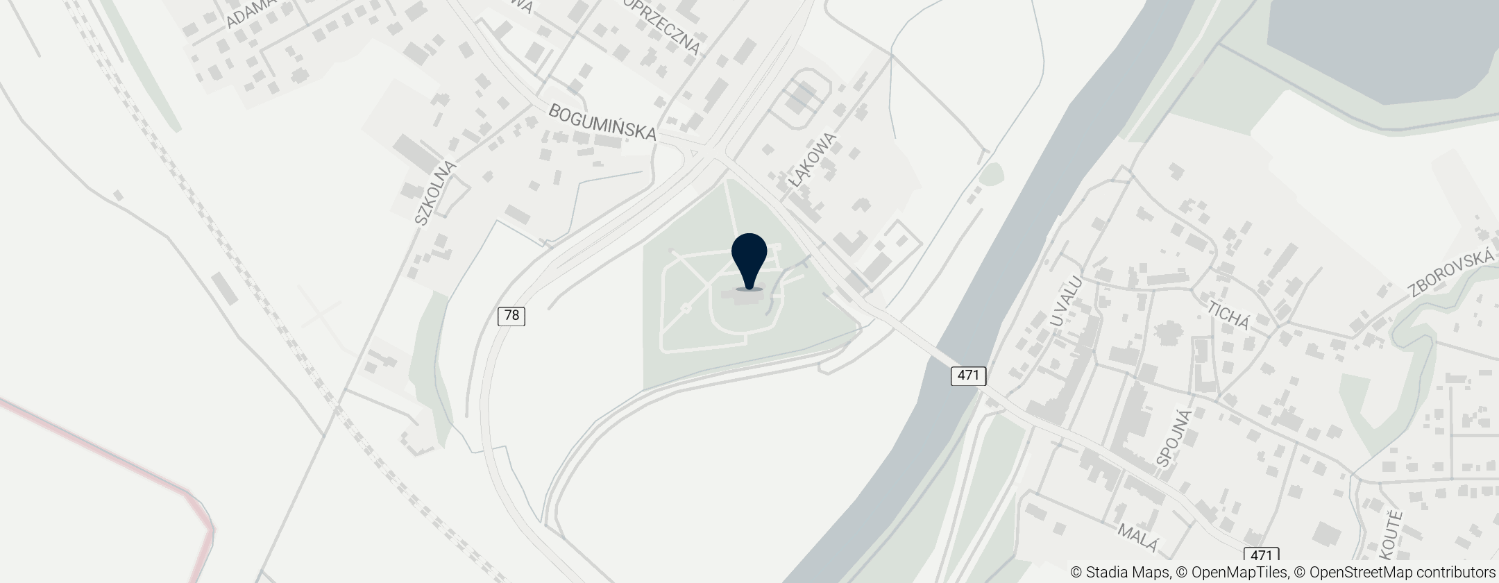 Map of Schloss Preußisch Oderberg