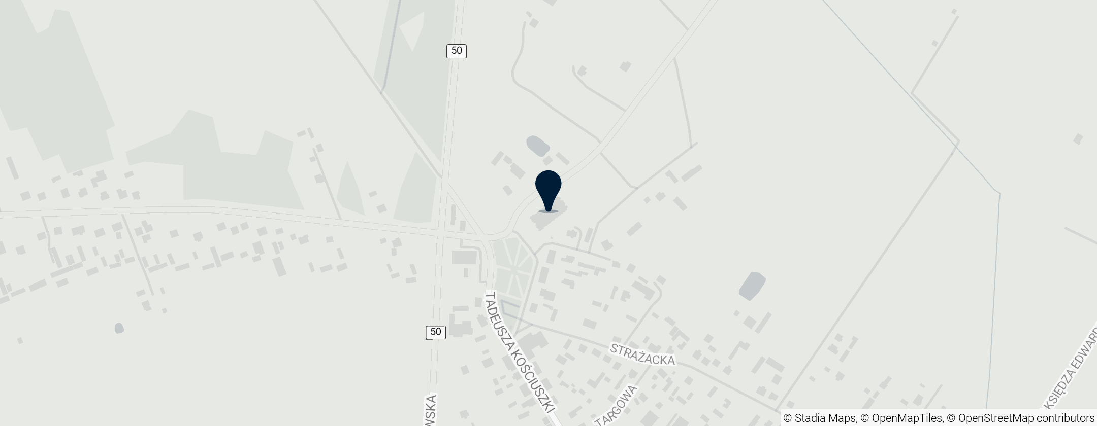 Map of Kościół św. Jana Chrzciciela w Sadownem