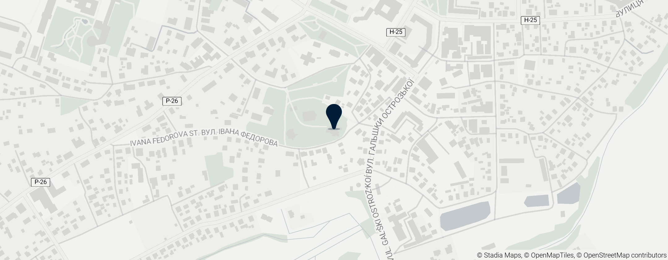 Map of Castillo Ostroh