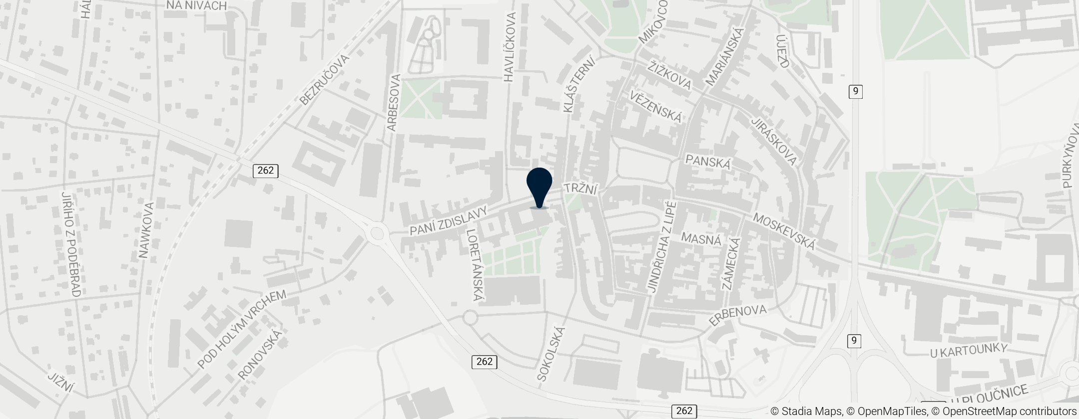 Map of Všech svatých