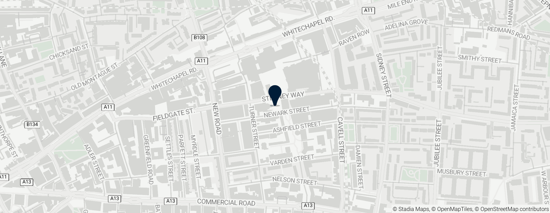 Map of Royal London Hospital