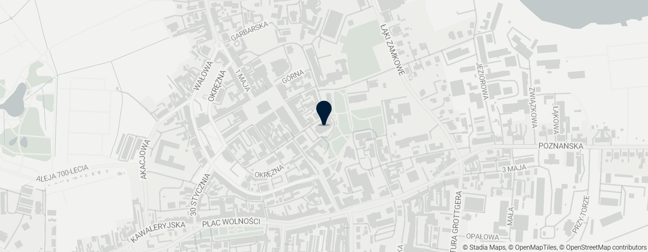 Map of Kościół Najświętszej Maryi Panny Królowej Polski w Świebodzinie