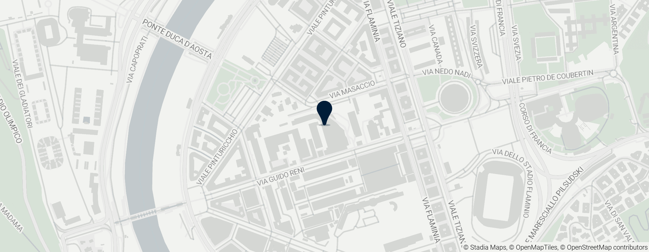 Map of MAXXI, Narodowe Muzeum Sztuki XXI wieku