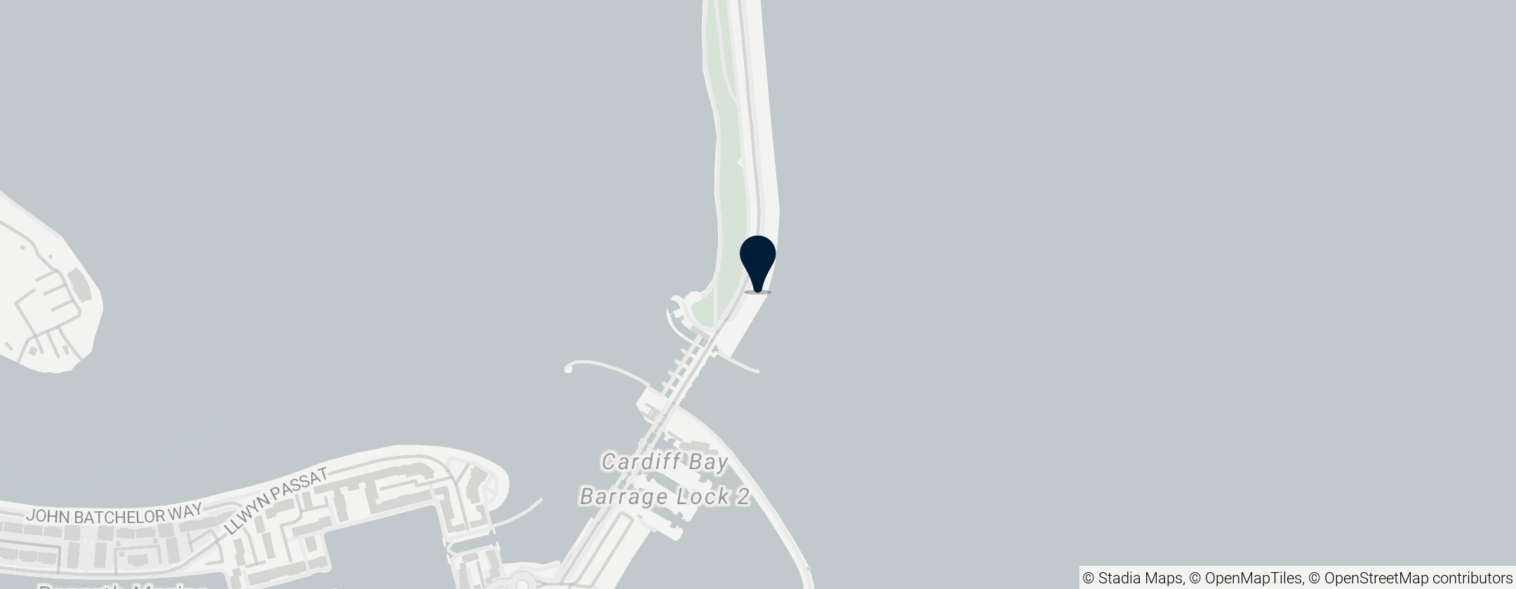 Map of Cardiff Bay Barrage