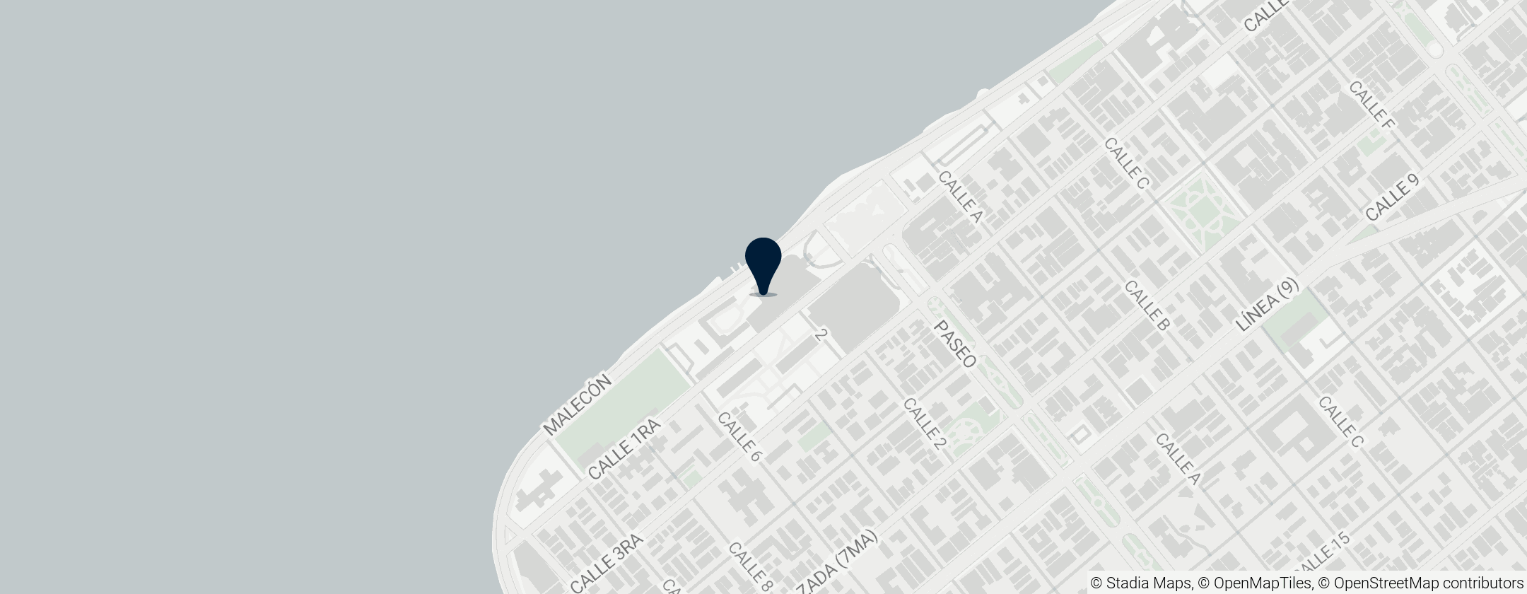 Map of Hotel Habana Riviera